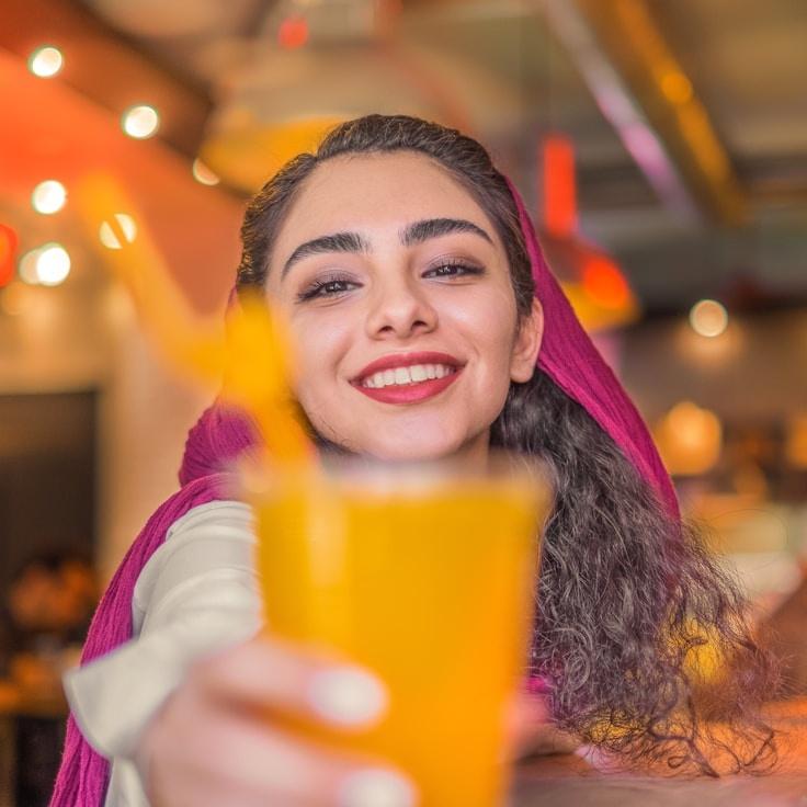 Portrait of Nova Kim, group coordinator and fusion cooking expert